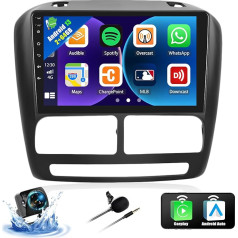 2+64G Android 13 Wireless CarPlay Android Auto Autoradio 2din für FIAT Doblo 2010-2015/Opel Combo 2011-2018 Autoradio mit Bildschirm 9 '' mit Navi Bluetooth GPS FM RDS WiFi EQ HiFi+Rückfahrkamera