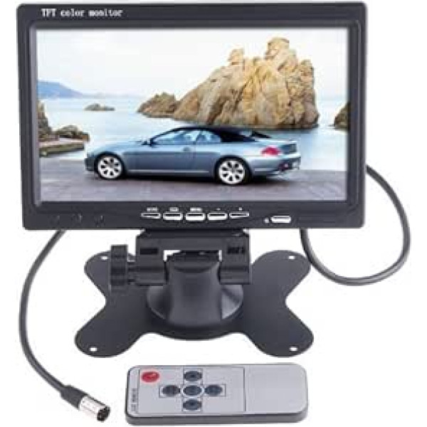 BW 17,8 cm (7 Zoll) HD 800 x 480 TFT Farb LCD Auto Monitor Auto Rückfahrkamera Kopfstütze Monitor DVD VCR Fernbedienung Monitor Unterstützung drehbaren Bildschirm und 2 AV-Eingänge