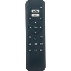 AULCMEET WH-55 Voice Remote Control Replacement Suitable for Epson Projector EF-100WATV EF-100BATV EF-100B EF-100W EH-TW5700 EH-TW5705 EH-TW5800 EH-TW5820 V11H914320 V11H9144320 220 V11HA87020-F