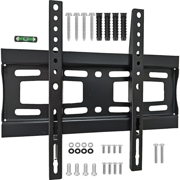 KLIWARE TV-Wandhalterung 81,3 cm 101,6 cm 106,7 cm 109,2 cm 127 cm Flachfernseher VESA-Wandhalterung 100 x 100 200 x 200 200 x 100 100 x 200 schlanke und stabile TV-Halterung mit Wasserwaage, 29,9 kg