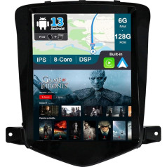 BXLIYER - 6G+128G - Android 13 Auto radio piemērots Chevrolet Cruze (2006-2015) - Bezvadu CarPlay + Android Car - Kamera un mikrofons - IPS 9,7 collas - 2 DIN - DSP stūres vadības WiFi DAB Fast-Boot 360-CAM