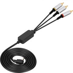 1.5 m Components TV Cable, AV Cable, Audio Video Cable, Replacement Cable, for PSP 2000 3000