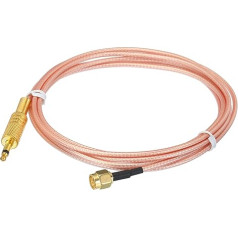 1,5 m oranžs RG316 koaksiālais kabelis SMA Male to 3,5 mm TS Male Low Loss Coaxial Cable - 1 iepakojums