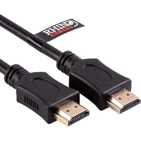 rhinocables 4K HDMI kabelis saderīgs ar 3D, Full HD, 1080p, HDR, ARC, ātrgaitas ar Ethernet, PS4, XBOX, HDTV audio atgriezeniskais kanāls (5 m)