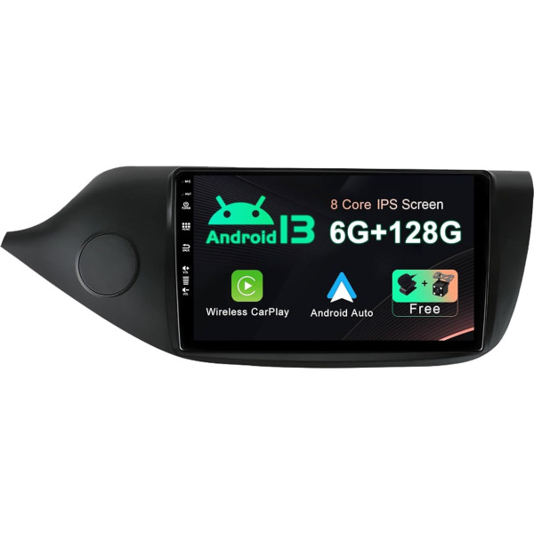 SXAUTO Android 12-6G+128G - IPS auto radio piemērots Kia CEE'd CEED JD (2012-2018) - Iebūvēts Carplay/Android Car/DSP - LED kamera + MIC - DAB stūres vadības ierīce WiFi Fast Boot 360-CAM - 2 DIN 9