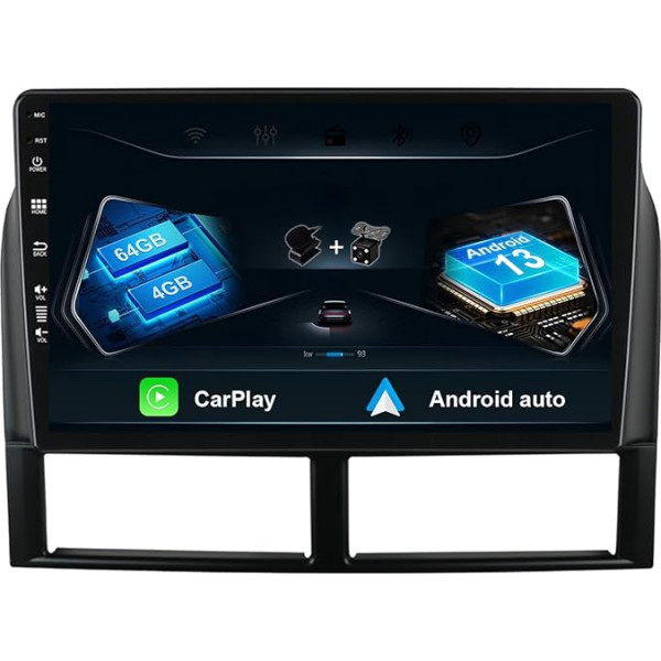 9 collu [4G+64G] Android 12 autoradio Jeep Grand Cherokee II WJ 1998-2005 - BEZMAKSAS aizmugurējā skata kamera un mikrofons - Atbalsta GPS/DAB/Stūres vadības ierīci/WiFi/BT 5.0/Carplay/4G/360 kamera