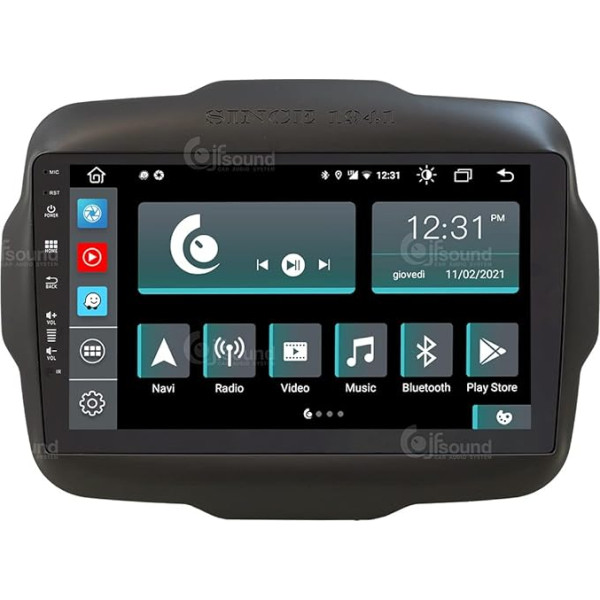 Personalizēts auto radio Jeep Renegade Android GPS Bluetooth Bluetooth WiFi USB DAB+ Touchscreen 9 collu 8Core Carplay Android automašīnai