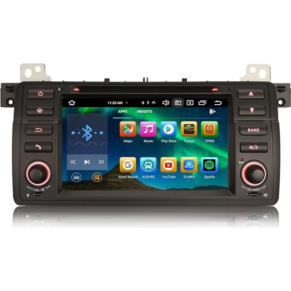 GONFEN astoņu kodolu Android 12.0 autoradio BMW 3. sērijas E46 318/320/325 MG ZT Rover 75 DAB+ GPS Navi CarPlay Android Car DSP WiFi 4G OBD2 TPMS DVB-T2 USB CD Bluetooth 5.0 DVR 4GB RAM 64GB ROM Canbus