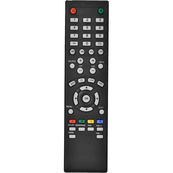 Replacement Remote Control for SEIKI; 8 m Transmission Range, Black