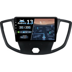 BXLIYER Android 13 Auto radio piemērots Ford Transit Tourneo Custom (2013-2019) - Bezvadu Carplay/Android Car - Bez kameras - 2G + 32G - IPS 9 collu 2 DIN - DAB stūres vadība Fast Boot WiFi