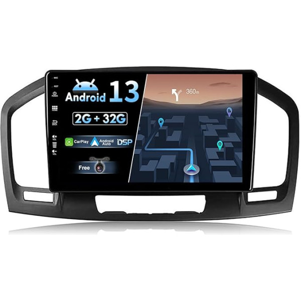 BXLIYER Android 13 Autoradio für Opel Holden Insignia (2008-2014) - Eingebautes CarPlay Android Auto - KOSTENLOS Rückfahrkamera - 2G+32G - IPS 9 Zoll 2 Din - DAB Lenkradsteuerung Fast-Boot WiFi DSP