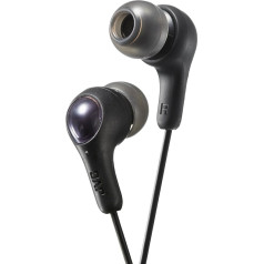 JVC HA-FX7-B-E New GUMY In-Ear-Kopfhörer mit Bassverstärkung Schwarz