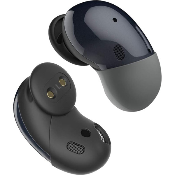 diofit Ādai draudzīgi silikona uzgaļi Galaxy Buds Live, ērti valkāt, izturīgi, 2 pāri (melni)