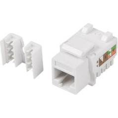 Keystone modulis rj45->lsa utp cat 5e 90° sadales kārbas montāžai