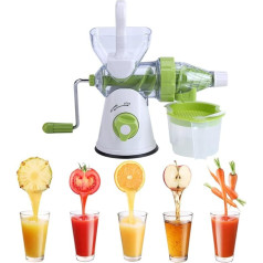 Manual Hand Crank Multifunctional Juicer Juicer Single Drill Health Juicer Fruit Vegetable Juice Extractor Fruit Squeezer Manual Wheatgrass Juicer Multifunctional Juice Maker