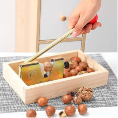 Manual Nutcracker Nutcracker Macadamia Nutcracker Adjustable Heavy Duty Pecan Cracker Opener Tool for Walnuts, Chestnuts, Pecans, Hazelnuts, Almonds