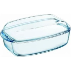 Pyrex karstumizturīgs ugunsdrošs trauks ar stikla vāku (4,6 l)