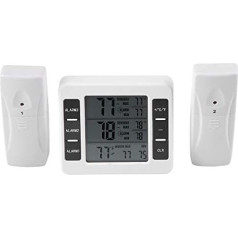 Kühlschrank Thermometer Wireless LCD Digital Freezer Thermometer mit akustischen Alarm Zurück Magnetische für Home/Küche/Büro