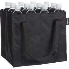 Amazon Basics - Maisiņš pudelēm, 12 nodalījumi, 0,75 litra pudelēm, melns
