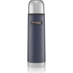 Thermos ThermoCafé Edelstahl-Fläschchen, in Hammertone-Blau, 1 l, Edelstahl, blau, 500 ml