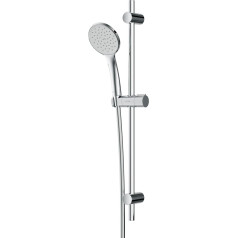 AM.PM F01TA000 Hit F01TA000 Hit Shower Set with Shower Rail without Fittings, Shower Head with Hose and Bracket, Shower Rail with Hand Shower, Shower Column, Shower Head with 1 Jet Type, Chrome