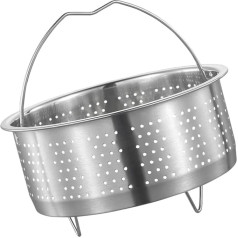 Cabilock Stainless Steel Steamer Pot Steamer Basket Insert Pot Insert Vegetable Steamer Insert Steamer Insert for Pots Cooking Pot Rice Cooker Pressure Cooker Induction Steamer