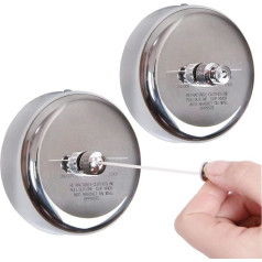 JHHSYU 2 Pack Retractable Clothes Line 304 nerūsējošā tērauda izturīga ar lieljaudas regulējamu virvi dušas veļas mazgāšanas līnija iekštelpām ārā