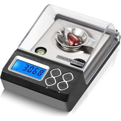 Elektroniskais juvelierizstrādājumu skala 50g 0.001g Digitālā skala Milligram Precision Scale Tare funkcija Kalibrēšana Digitālā Milligram Jewelry Scales