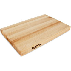 Boos Blocks® R01 Pro Chef Ahornholz Schneidebrett von John Boos - 46 x 31 x 4 cm - beidseitig verwendbar, seitlichen Griffmulden.