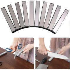 Liseng 10 Pcs Knife Sharpening Stone Set Whetstone Knife Sharpener for Professional Kitchen Sharpening System