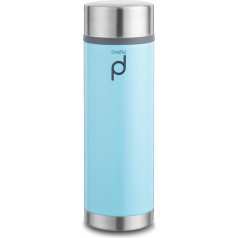 DrinkPod Pioneer Flasks Doppelwandige Isolierflasche aus 18/10 Edelstahl - Blau, 350ML, 0.35L, 0,35 L