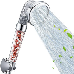 Nosame® Shower Head Ion Filter Filtration High Pressure Water Saving 3 Mode Handheld Shower Head for Dry Skin and Hair