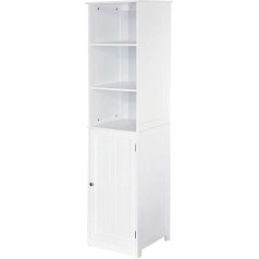 Home Discount Priano Bathroom Cabinet Floor Standing Tallboy Unit, White