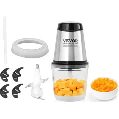 VEVOR Elektriskais virtuves kombains Gaļas smalcinātājs 300 W Multi Chopper 600 ml uzpildes tilpums Stand Mixer, Mini universālais smalcinātājs gaļai, sīpoliem, bērnu pārtikai, augļiem, dārzeņiem