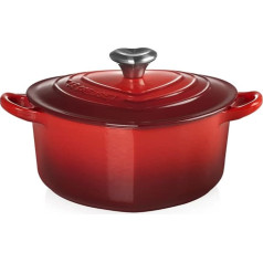 Le Creuset 21401200602455 Sirds cepamais trauks ar sirds rokturi no čuguna 20 cm