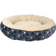 Trixie Bed for animals : Trixie Tammy bed, ø 70 cm, blue|beige