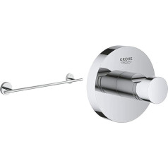 Grohe Bau Cosmopolitan vannas dvieļu turētājs, 1 gab., 40459001 & Essentials Vannas istabas piederumi, vannas istabas drēbju pakaramais, hroms, 40364001