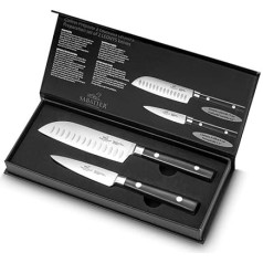 Sabatier Leonys 2 daļu nažu komplekts (9 cm šķēres nazis, 12 cm mini Santoku nazis)