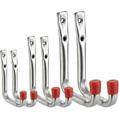 CONNEX DY31000 Galvanised Wall Hook Assortment (6 Pieces)