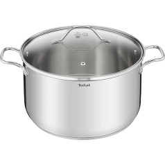 Tefal Intuition B8646904 Liela panna nerūsējošā tērauda 30 cm/10 L Indukcija 5 gadu garantija 18/10 nerūsējošais tērauds Augstas kvalitātes XL izmērs XL izturīgi rokturi Stikla vāks