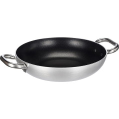 Pentole Agnelli FAMA10SEL28 Select Pan Aluminiumpfanne, 2 Edelstahlgriffe, 28 cm, Silber