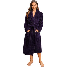 HEARTNICE Sieviešu flīsa halāts Sieviešu halāts Soft Warm Bathrobe Sieviešu plīšains pūkains halāts Sauna halāts House Coat