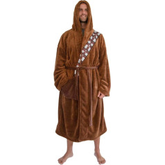 Zvaigžņu kari Chewbacca peldmēteļi vīriešiem un sievietēm, lieli un augsti plīša peldmēteļi pieaugušajiem, viegli SPA peldmēteļi, dušas peldmēteļi ar kapuci un jostu, lieli izmēri XXL, brūni