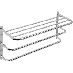 Croydex verchromter Baustahl Wand montiert Handtuch Rack und zusätzliche Rails