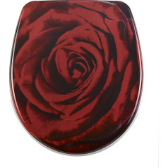 DIAQUA tualetes poda sēdeklis ar lēna kustību Nice Rose 40, 5-46 x 37,5 CM, daudzkrāsains, 31171204