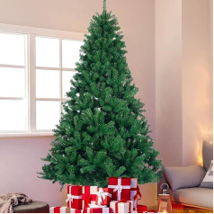 Lena Artificial Christmas Tree, 150 cm, Green PVC Christmas Tree with Metal Christmas Tree Stand