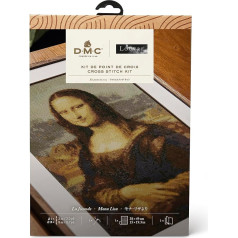 DMC - Leonardo da Vinči Leonardo da Vinči Mona Liza Le Louvre izšūšanas krustdūrienā komplekts, līmenis Advanced