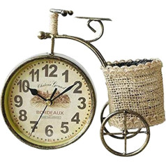 SWHONG Modern Pen Holder Bicycle Design Desktop Metal Wall Clock Viegli lasāms metāla sienas pulkstenis