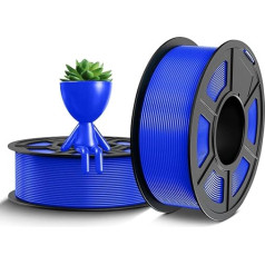 TECBEARS PETG gija 1,75 mm Blau 2 kg, Stärker Zähigkeit PETG 3D Drucker Filament, 2 Spulen, 1kg pro Spule, Maßgenauigkeit +/- 0,02 mm, Kompatibel mit FDM Drucker