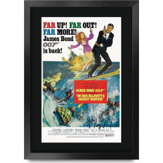 HWC Trading A3 FR James Bond - On Her Majesty's Secret Service Movie Poster George Lazenby Signed Gift DESIGNED A3 Printed Autograph Film Gifts Print Photo Picture Display